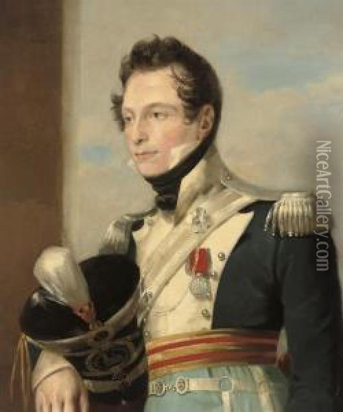 Portrait Of Captain Humphrey Oil Painting - John Watson