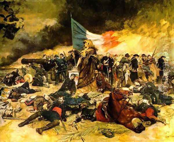 The Siege of Paris 1870 Oil Painting - Jean-Louis-Ernest Meissonier