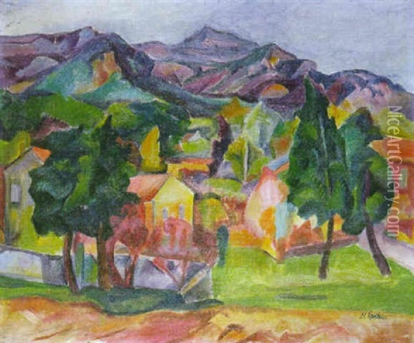 Vue De Provence Oil Painting - Henri Epstein