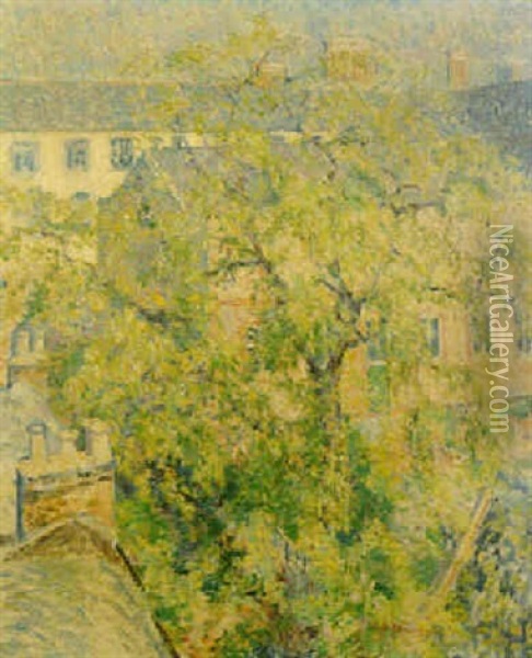 Spring Comes To Chelsea Oil Painting - James Bolivar Manson