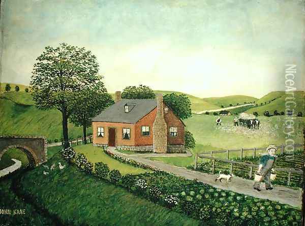 The Farm Oil Painting - John Kane