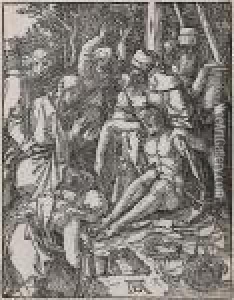 The Lamentation, From The Small Passion Oil Painting - Albrecht Durer