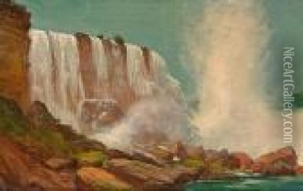 Niagara Falls Oil Painting - James Everett Stuart