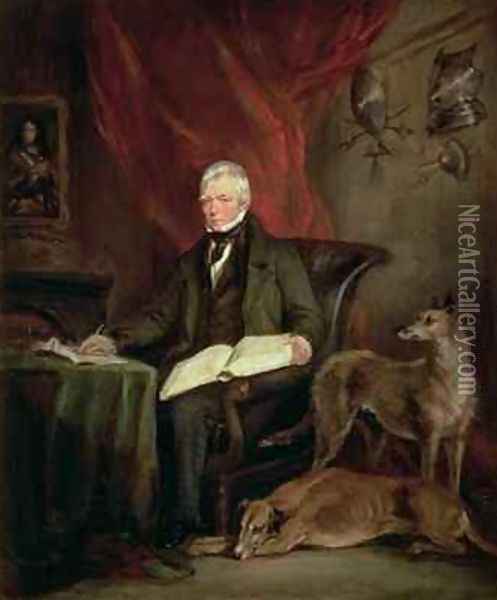 Sir Walter Scott 1771-1832 Oil Painting - Sir Francis Grant