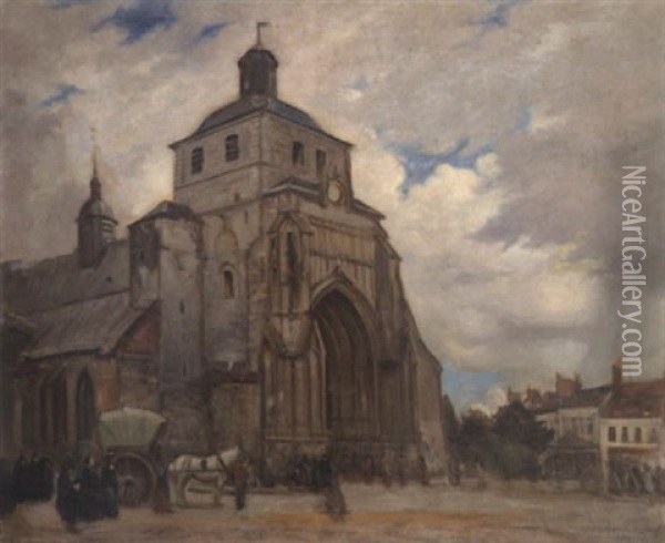 Eglise Saint Saulve Oil Painting - William Crampton Gore
