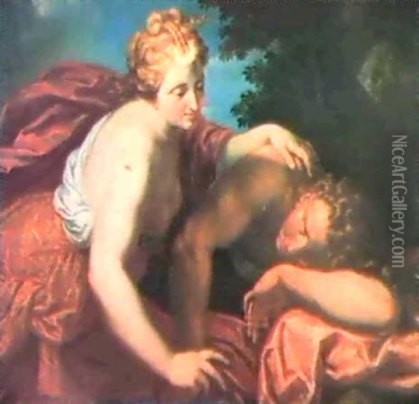 Diana Ammira Endimione Oil Painting - Antonio Bellucci