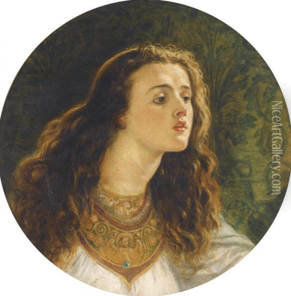 The Lady Of Shalott Oil Painting - Joseph Noel Paton