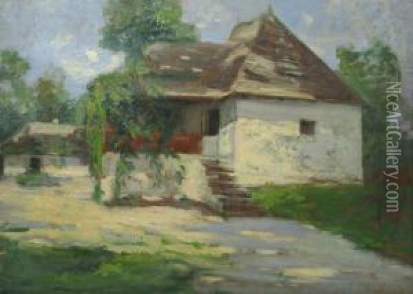 Casa Taraneasca Oil Painting - Nicolae Tincu