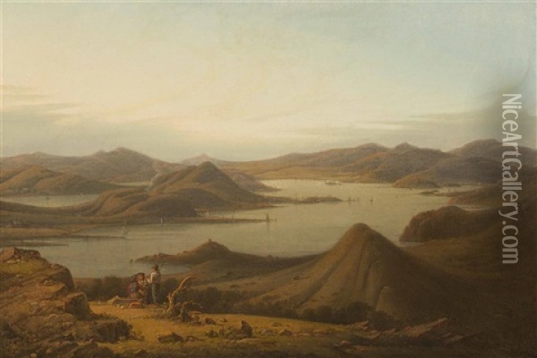 Eyles Of Bute, Looking North Oil Painting - Robert Salmon
