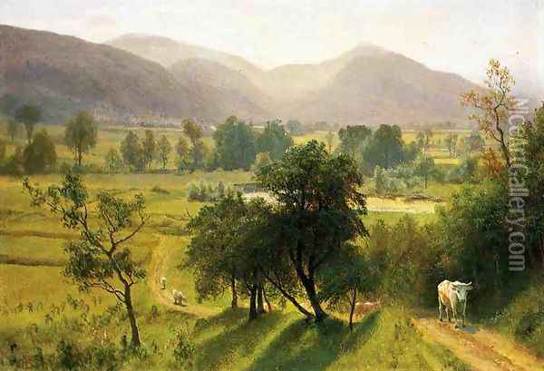 Conway Valley New Hampshire Oil Painting - Albert Bierstadt