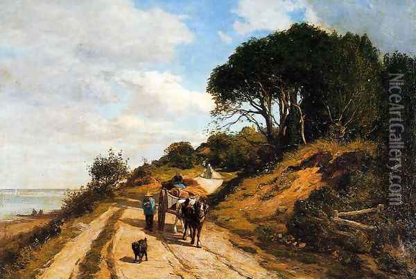 The Road from Trouville to Honfleur Oil Painting - Eugene Boudin