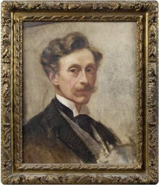Portrait D'homme Oil Painting - Robert De Montesquiou