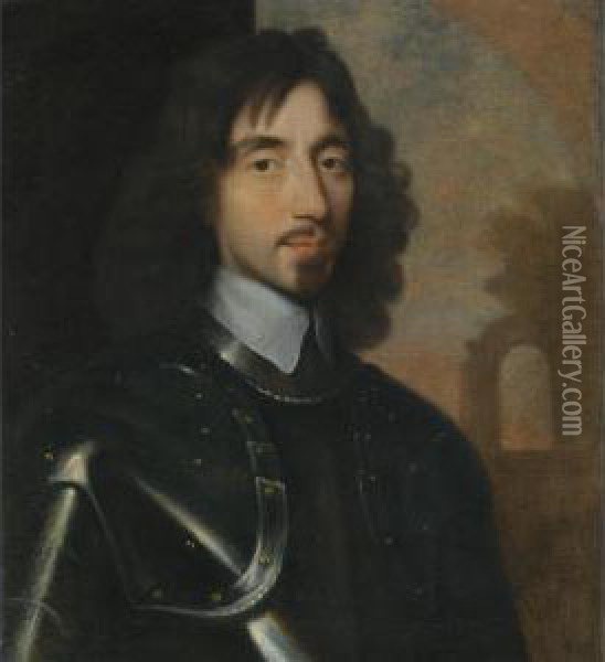 Portrait Of General Sir Thomas Fairfax (1612-1671) Oil Painting - Robert Walker