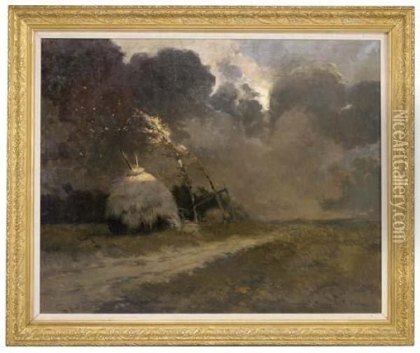 The Approaching Storm Oil Painting - Francois Flameng