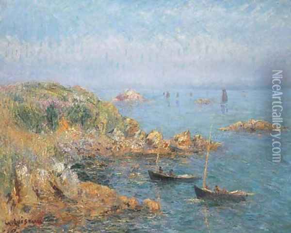 Marine, baie de Douarnenez Oil Painting - Gustave Loiseau