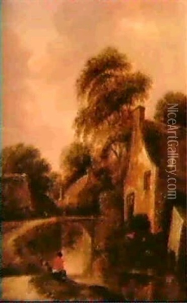 Harlemer Landschaft. Oil Painting - Nicolaes Molenaer