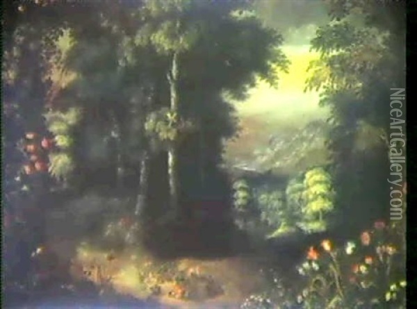 Waldlandschaft Oil Painting - Jan van Kessel the Elder