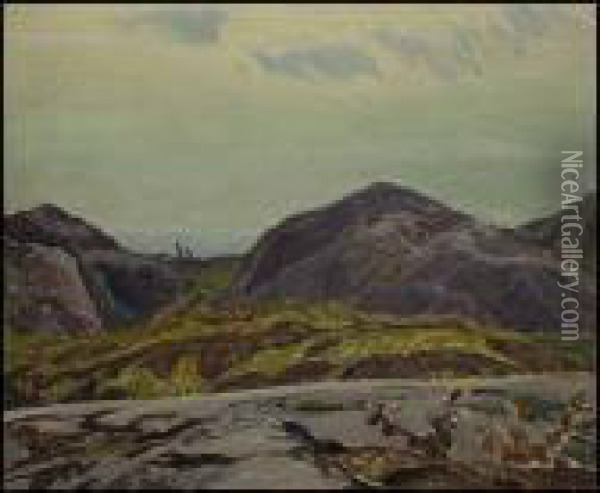 Grace Lake, La Cloche Hills Oil Painting - Franklin Carmichael