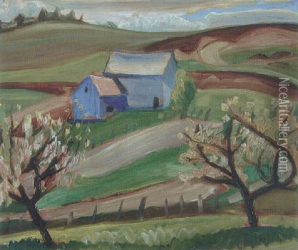 Spring, Knowlton, Quebec Oil Painting - Prudence (Efa P.) Heward