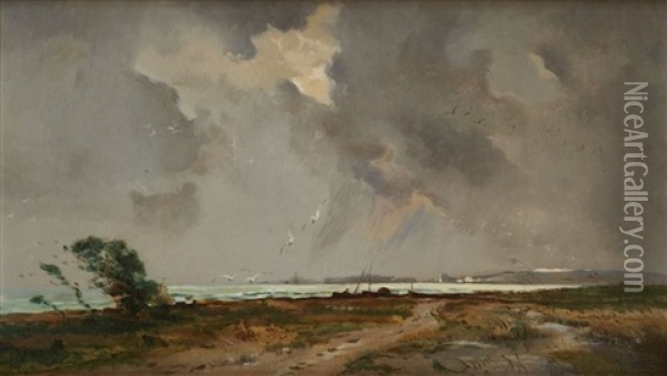 Bord De Mer Oil Painting - Marie Joseph Leon Clavel