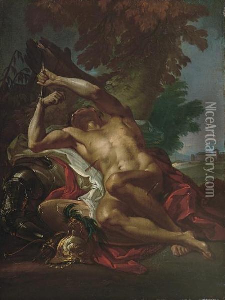 San Sebastiano Oil Painting - Corrado Giaquinto