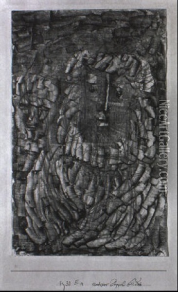 Antikes Doppelbild Oil Painting - Paul Klee