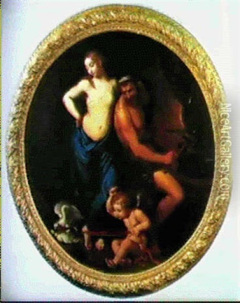 Venus Dans La Forge De Vulcain Oil Painting - Jerome Daniel