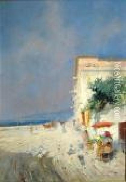 A View Of Sorrento Oil Painting - Oscar Ricciardi