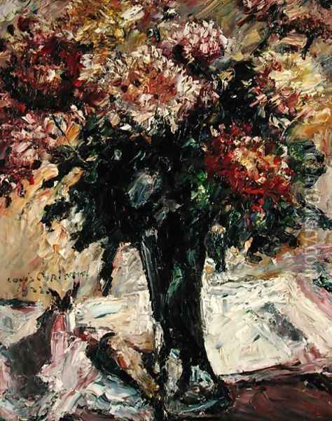 Chrysanthemums, 1922 Oil Painting - Lovis (Franz Heinrich Louis) Corinth
