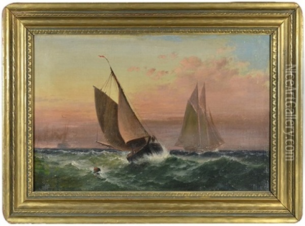 Rough Seas Oil Painting - Granville Perkins