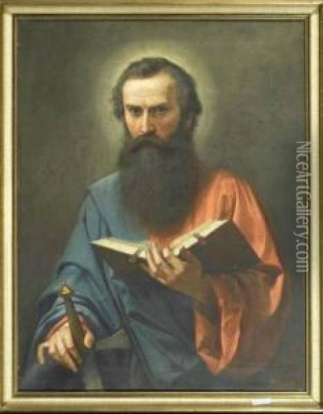 Der Apostel Paulus. Oil Painting - Luigi Crosio