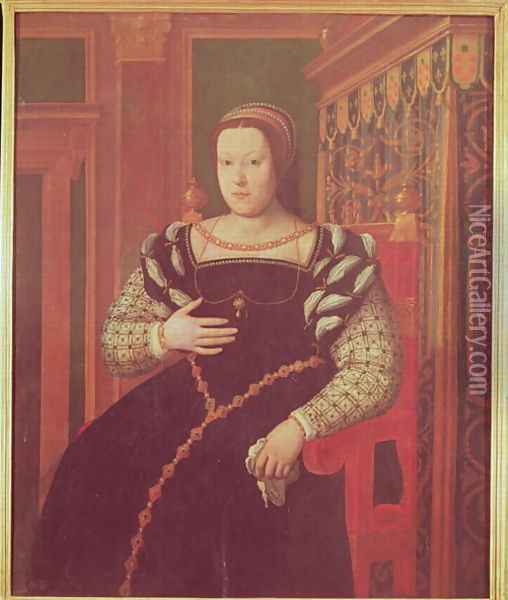 Catherine de Medici, 1585-86 Oil Painting - Santi Di Tito
