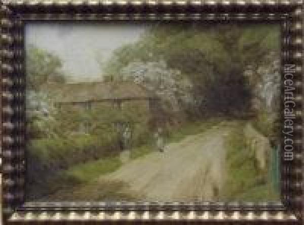 Gander Green Lane, Cheam Oil Painting - Albert Starling