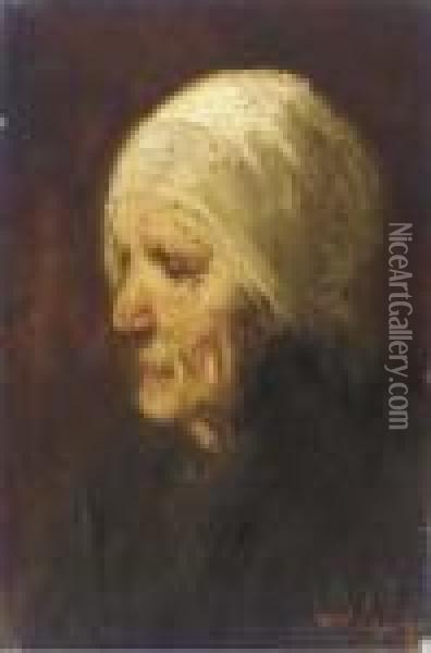 Oud Vrouwtje Oil Painting - Jozef Israels