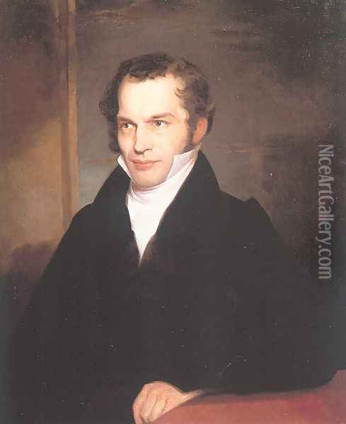 Portrait of William Cullen Bryant 1825 Oil Painting - Samuel Finley Breese Morse