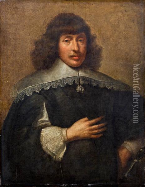 Portrat Eines Herren Mit Degen Oil Painting - Rembrandt Van Rijn