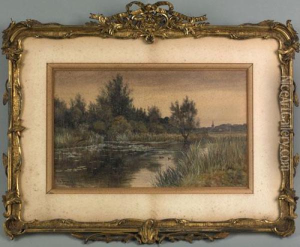 Marsh Scene Oil Painting - Robert Winter Fraser