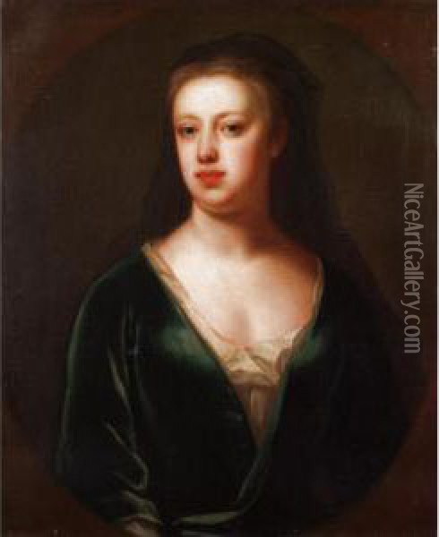 Portrait Of A Lady, Said To Be Lady Susannah Child Oil Painting - Maria Verelst