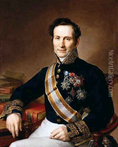 Portrait of Don Mateo Casado y Sirelo 1839 Oil Painting - Vincente Lapez Y Portana