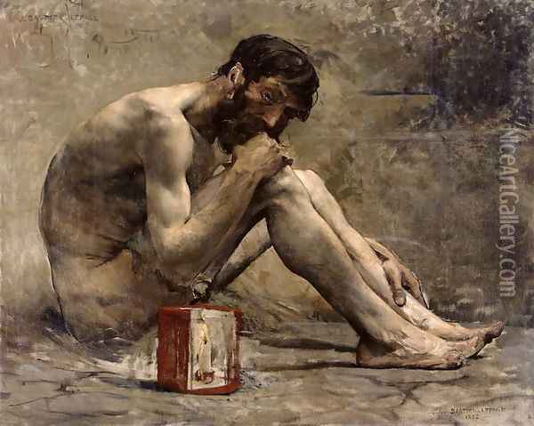 Diogenes 1905 Oil Painting - Jules Bastien-Lepage