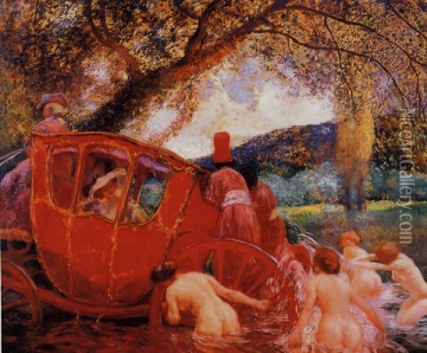 The Rescue Oil Painting - Gaston La Touche