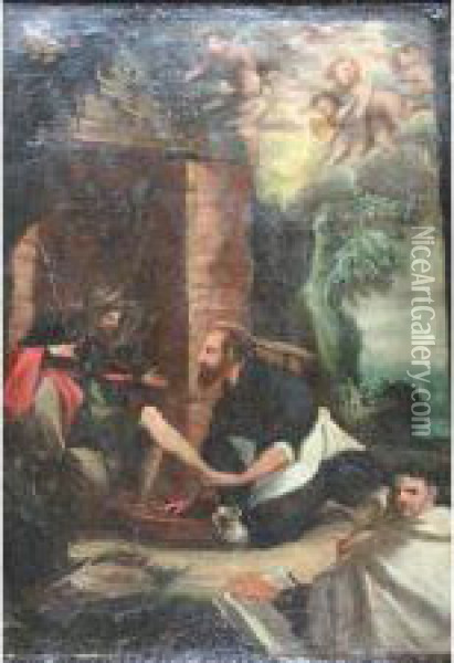 St. Roch Oil Painting - Bernardo Strozzi