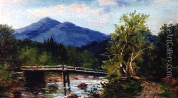 Mt. Kearsarge, From Rocky Branch, Bartlett, Nh, 1886 Oil Painting - Frank Henry Shapleigh