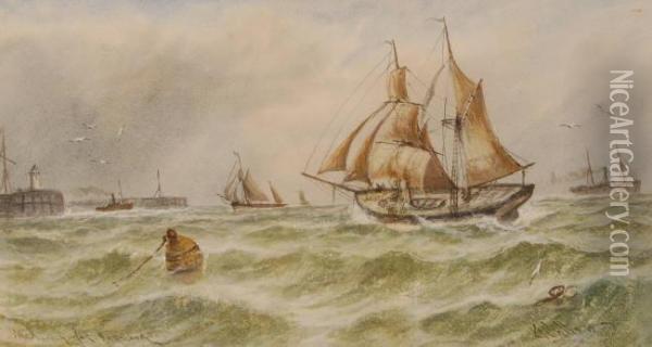 Making Forharbour Oil Painting - George D. Callow