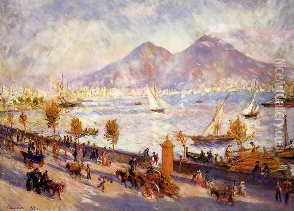 Mount Vesuvio in the Morning Oil Painting - Pierre Auguste Renoir