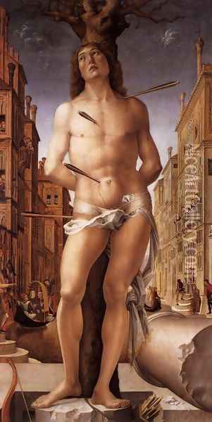 St Sebastian Oil Painting - Liberale Da Verona