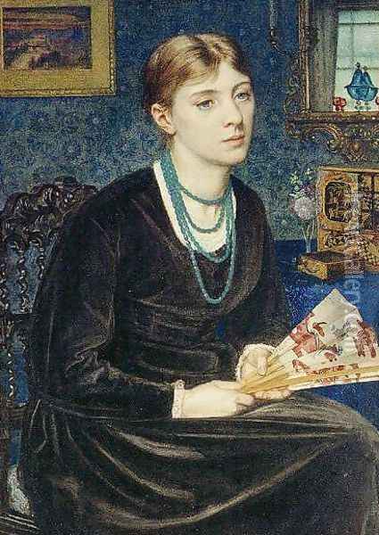 Portrait of Louise A. Baldwin Oil Painting - Sir Edward John Poynter