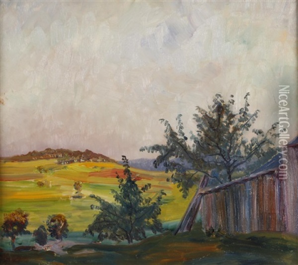 Doppelbild Landschaft Oil Painting - Hanns Diehl-Wallendorf