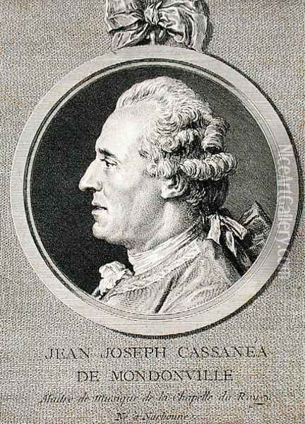 Jean Joseph Cassanea de Mondonville (1711-72) 1768 Oil Painting - Cochin, Charles Nicolas II