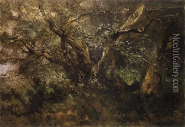 L'ulivo Oil Painting - Pompeo Mariani